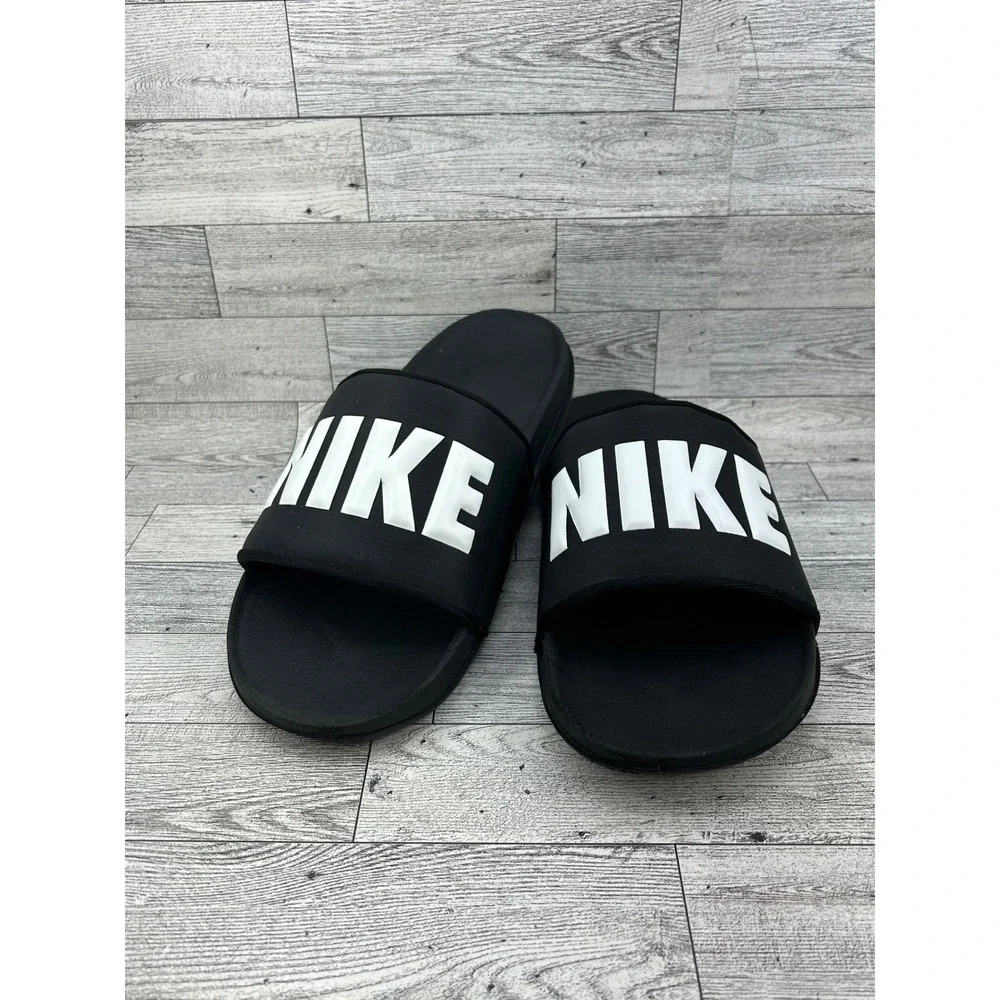 Nike Victori One Men Sz 11 Black White Slide Sandals BQ4639-012 Revive Foam